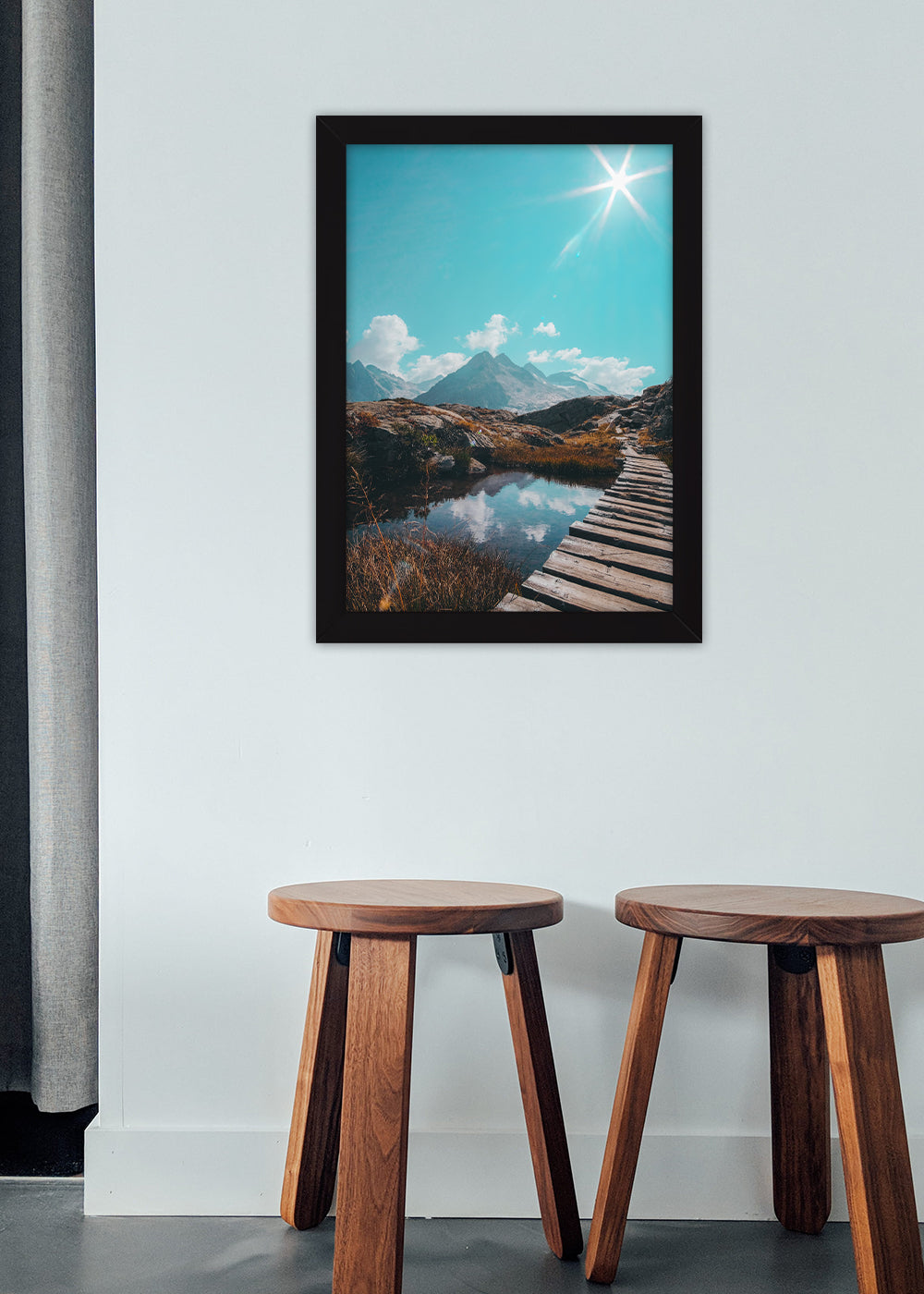 Quadro Decorativo A ponte para paz - Com vidro