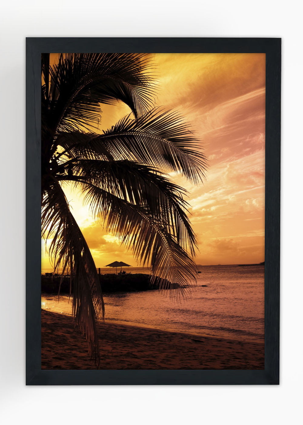 Quadro Decorativo A vista do mar - Com vidro