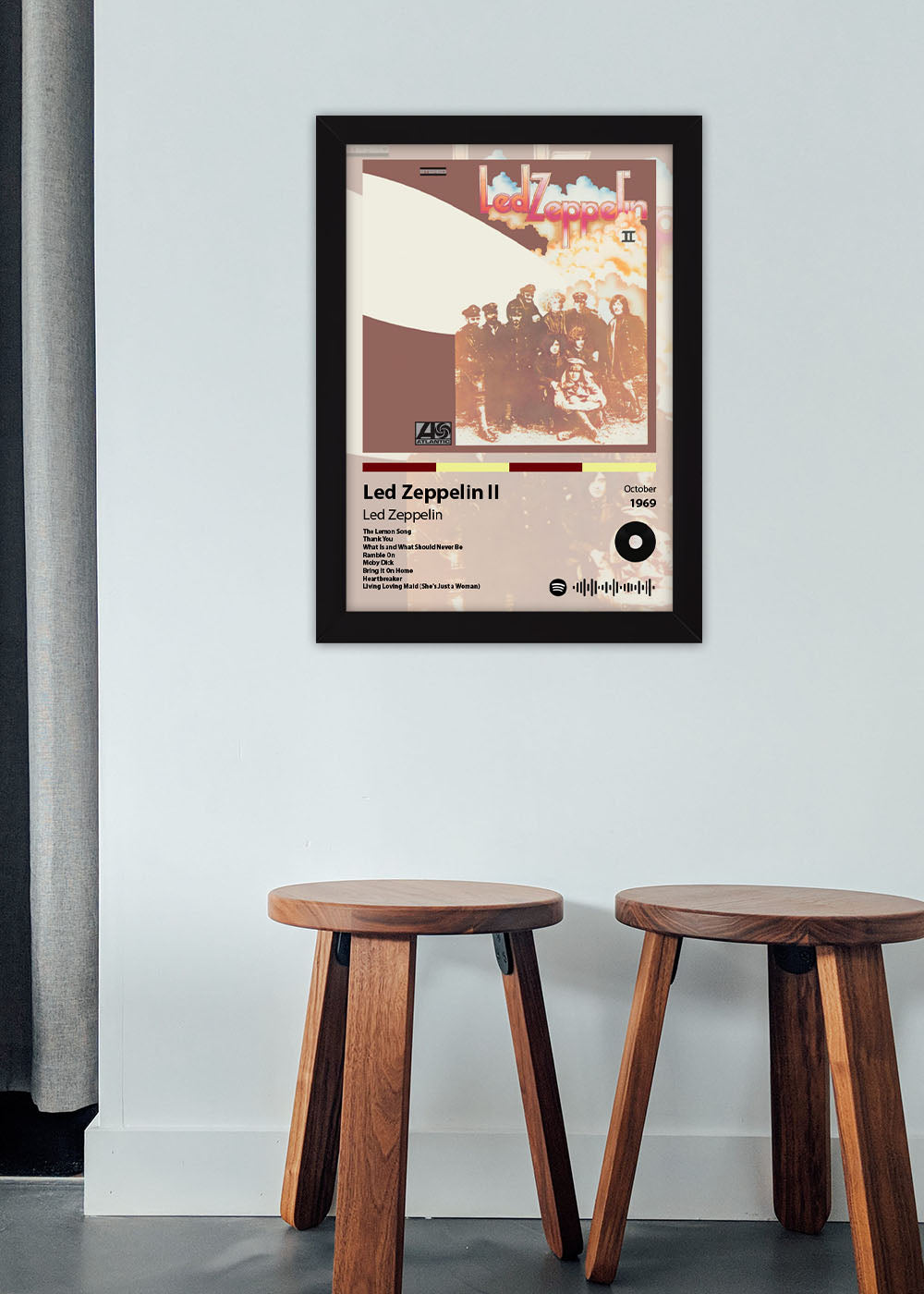 Quadro Led Zeppelin II - Led Zeppelin - Com vidro