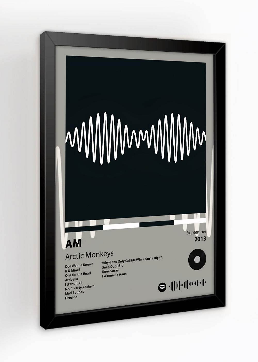 Quadro Decorativo AM - Arctic Monkeys - Com vidro