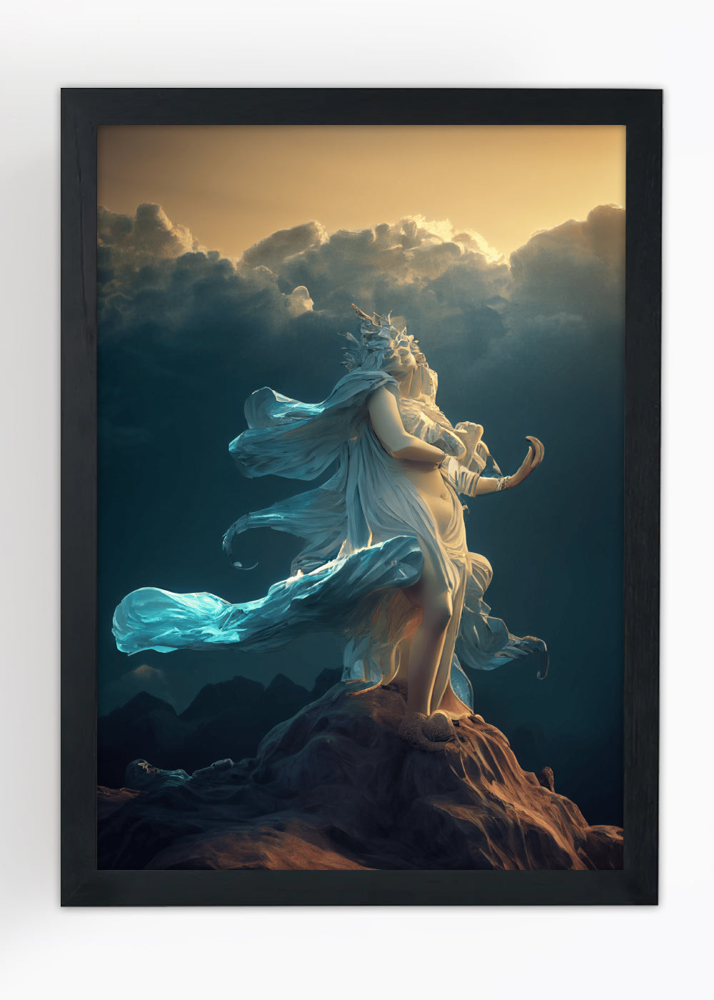 Quadro Decorativo Octane Render - Com vidro