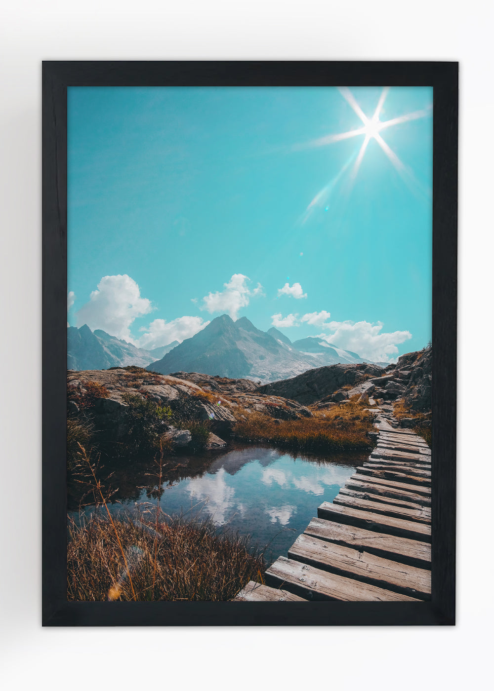 Quadro Decorativo A ponte para paz - Com vidro