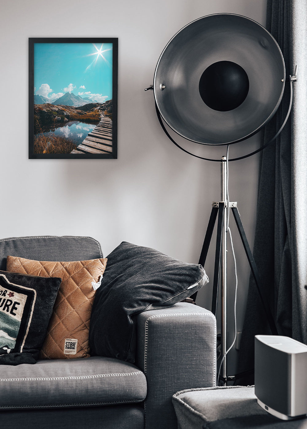 Quadro Decorativo A ponte para paz - Com vidro