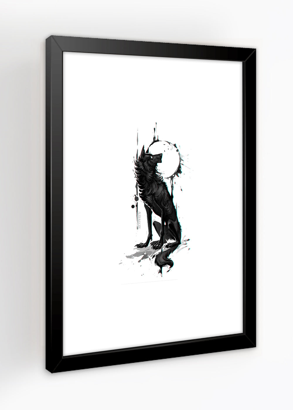 Quadro Decorativo O lobo - Com vidro
