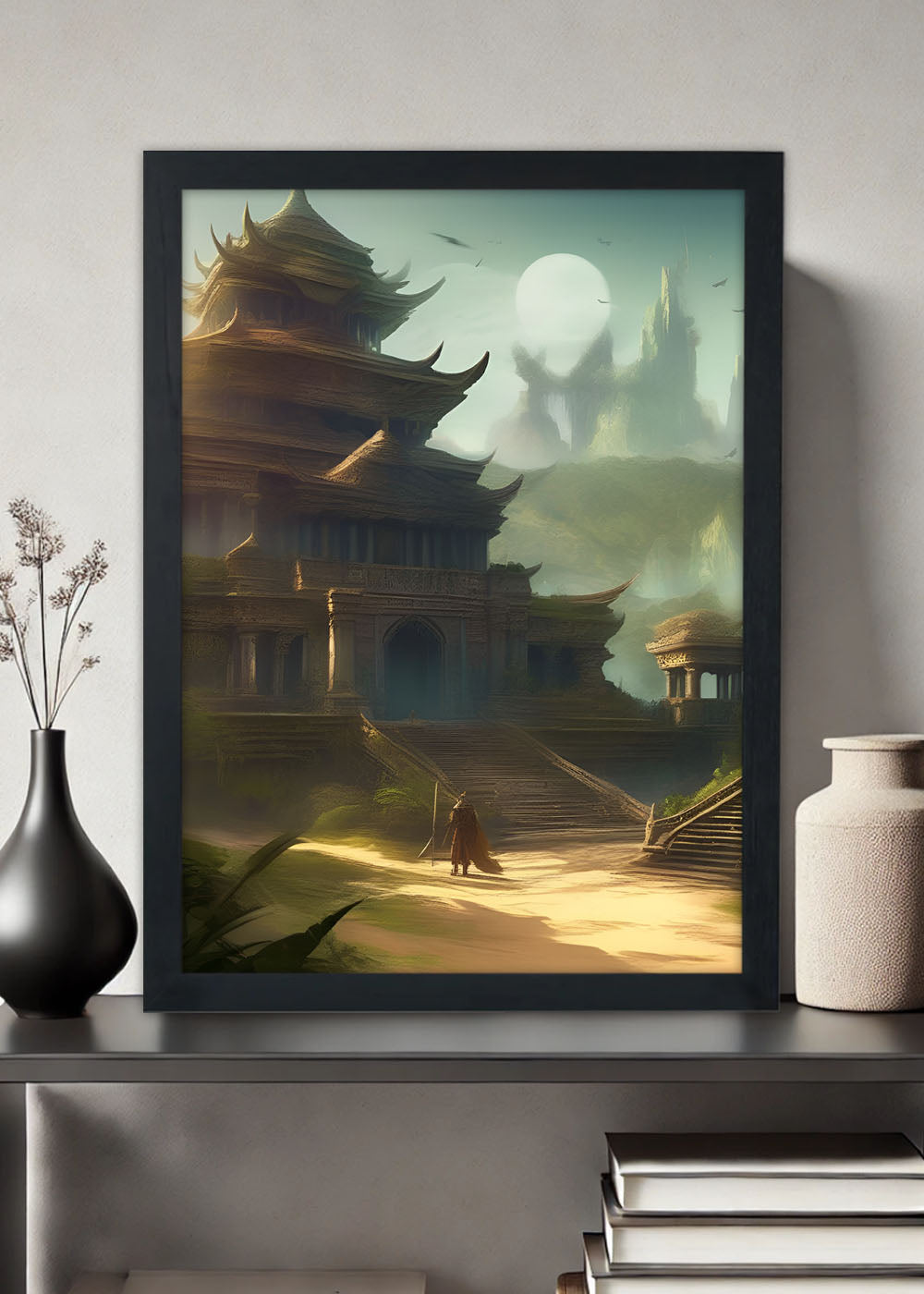 Quadro Decorativo O Reino de Vanaheim - Com vidro