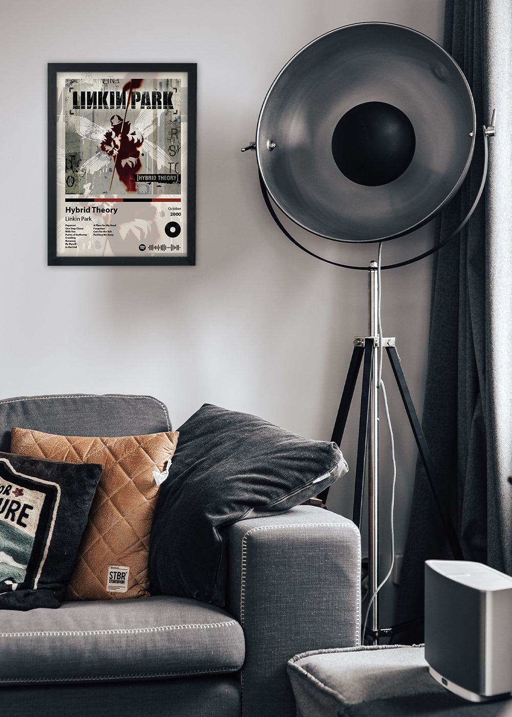Quadro Hybrid Theory - Linkin Park - Com vidro