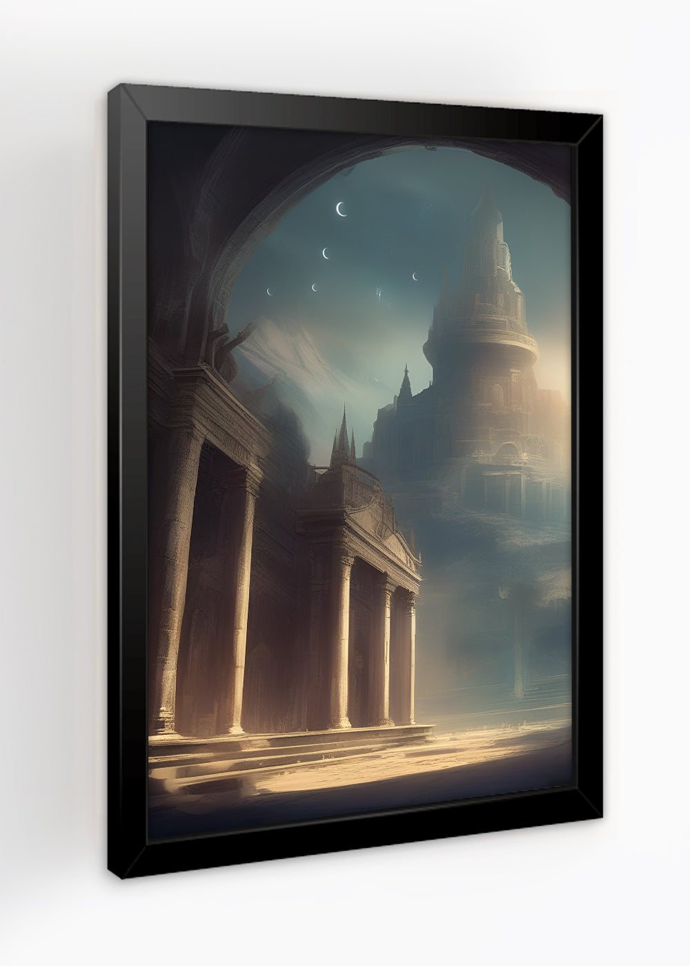 Quadro Decorativo Reino de Niflheim - Com vidro