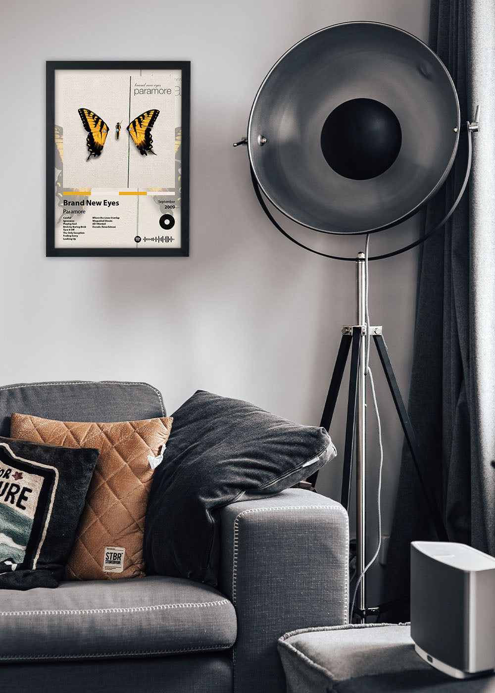 Quadro Decorativo Brand New Eyes Paramore - Com vidro