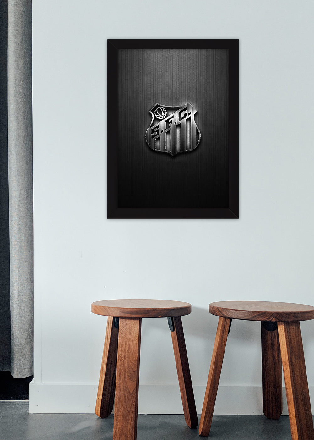 Quadro Decorativo Logo Santos FC