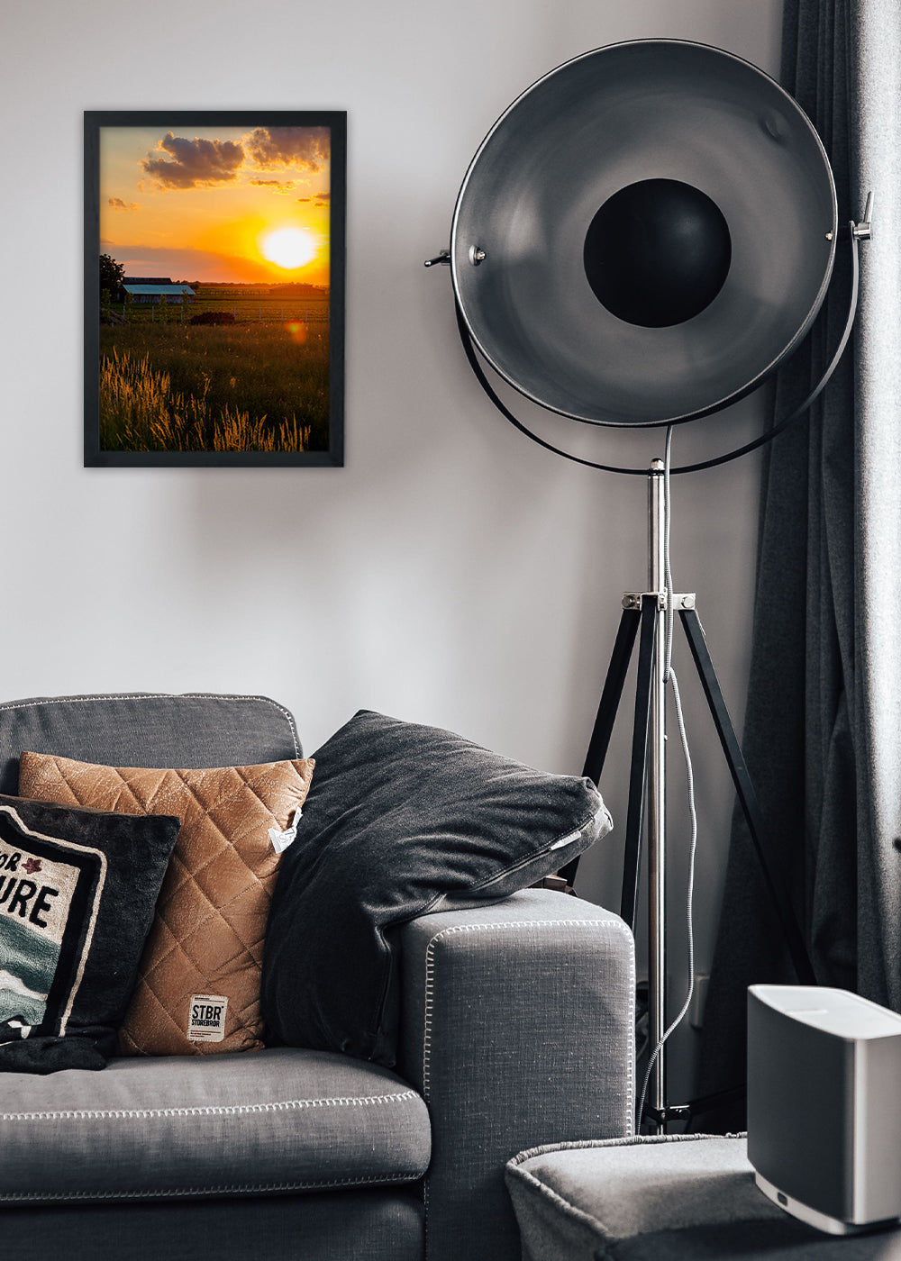 Quadro Paisagens o nascer do sol - Com vidro
