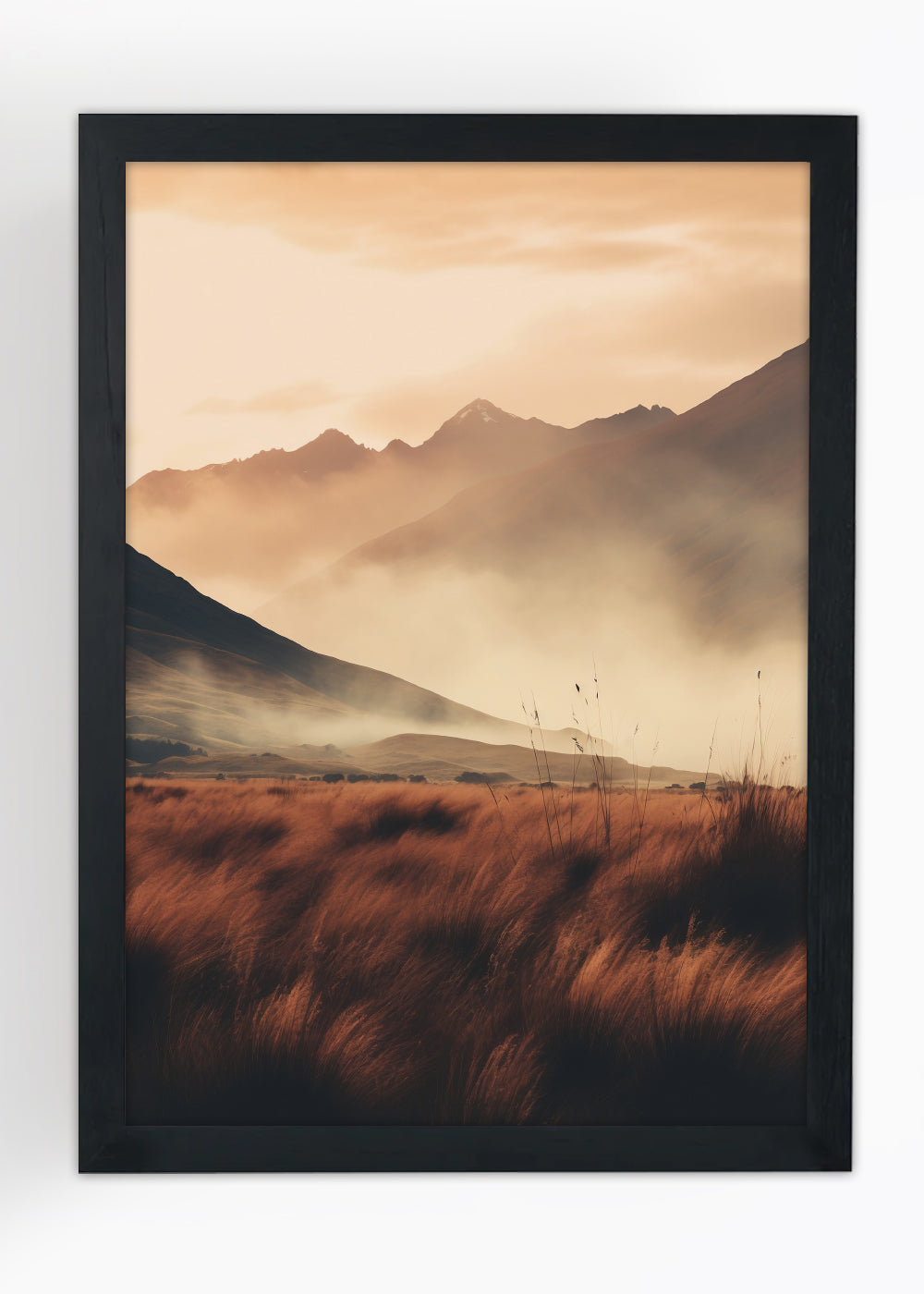 Quadro Decorativo Paisagem mato - Com vidro