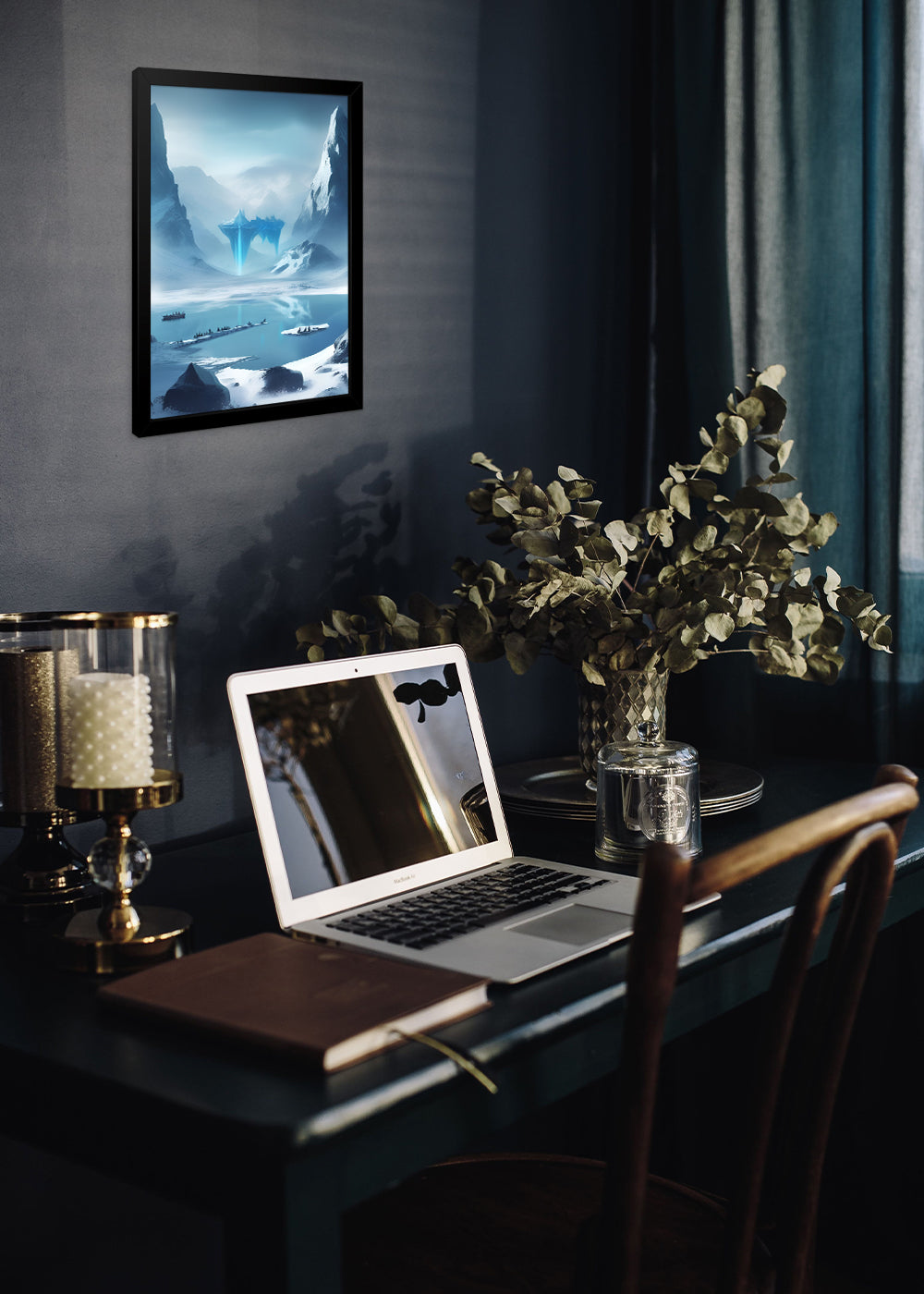 Quadro Decorativo O Reino de Jotunheim - Com vidro