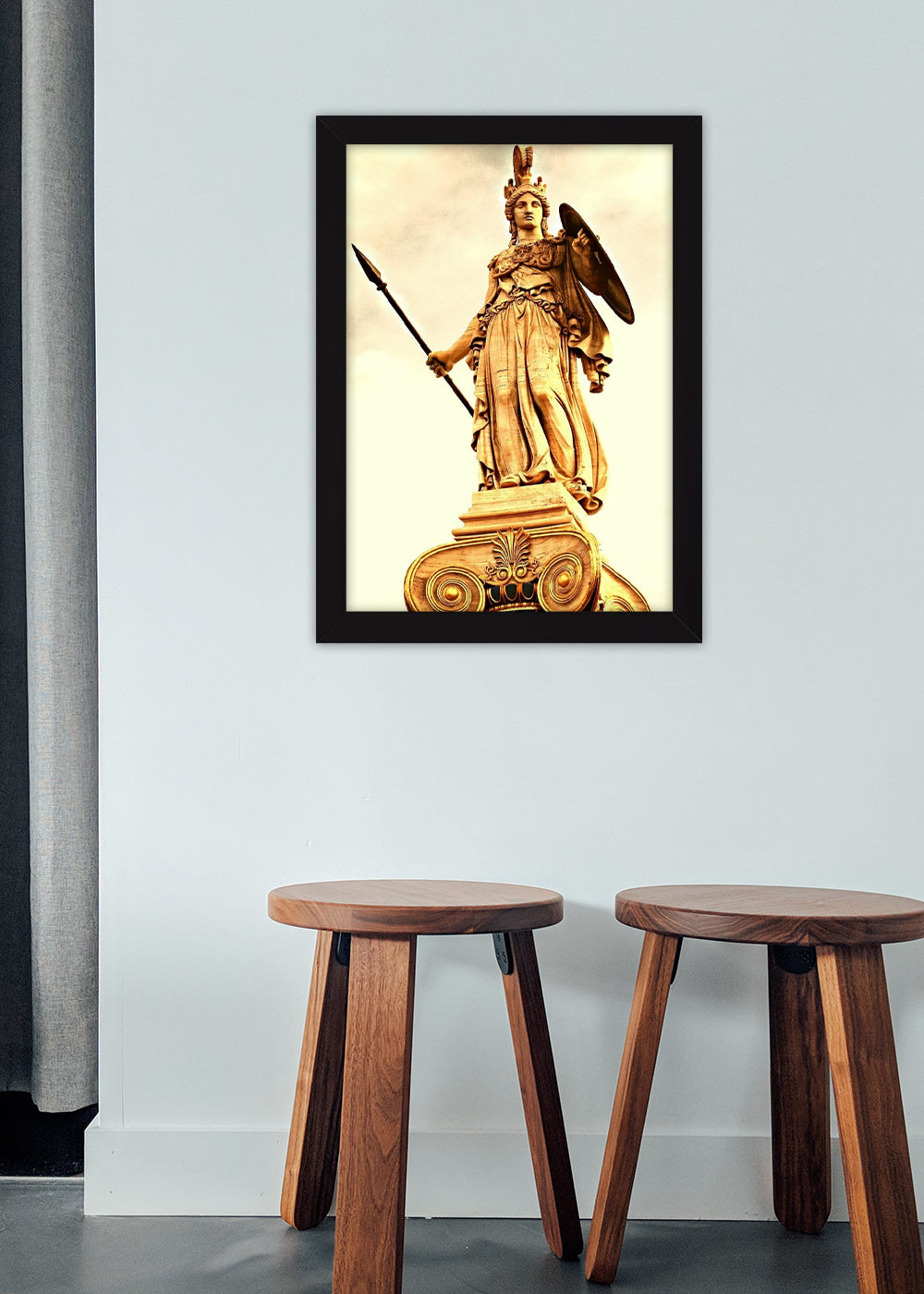 Quadro Atena Filha de Zeus e Métis - Com vidro