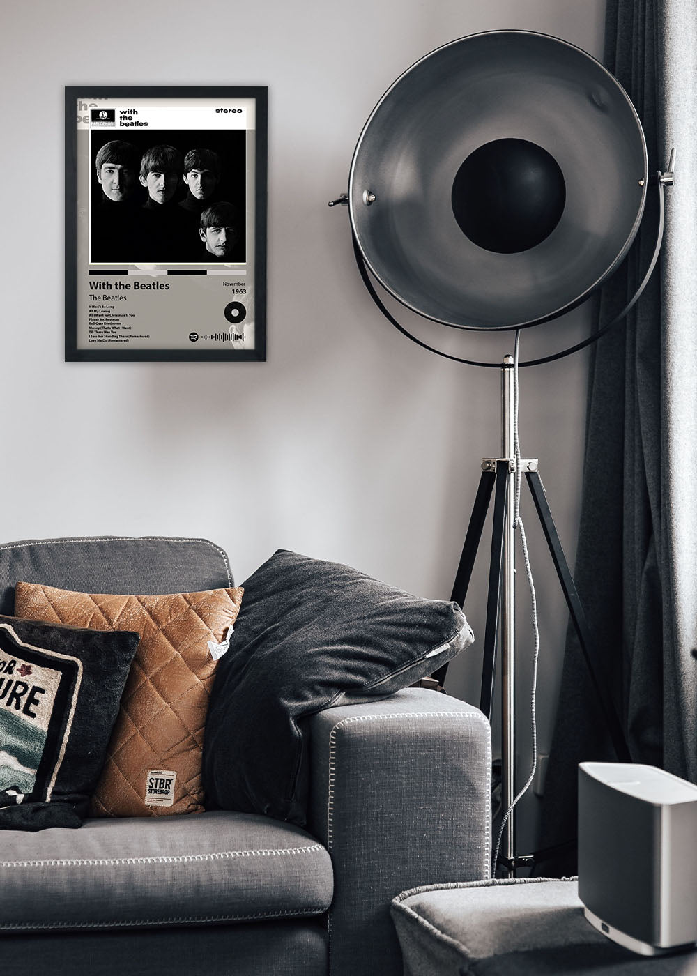 Quadro With the Beatles - The Beatles - Com vidro
