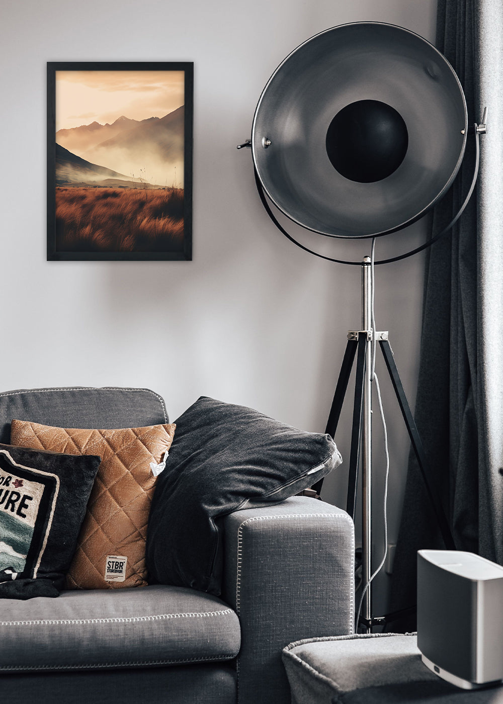 Quadro Decorativo Paisagem mato - Com vidro