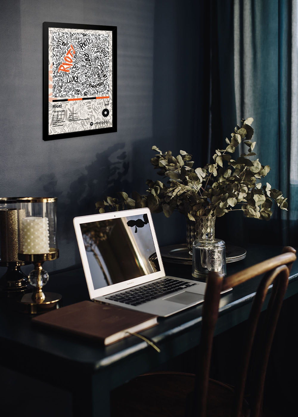 Quadro Decorativo Riot! Paramore - Com vidro