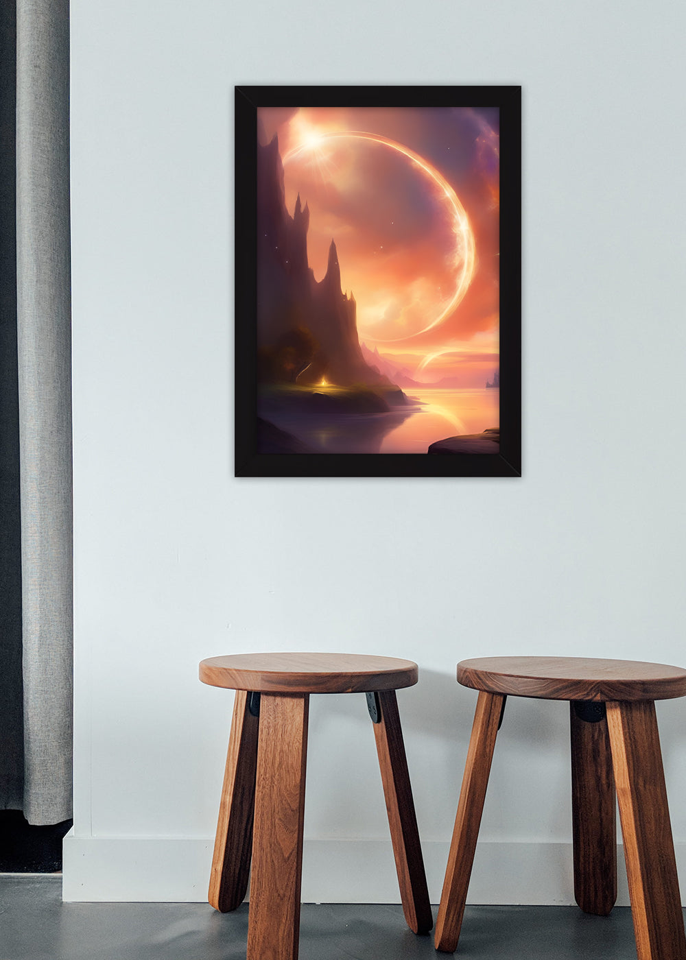 Quadro Decorativo Reino de Nidavellir Mitologia - Com vidro