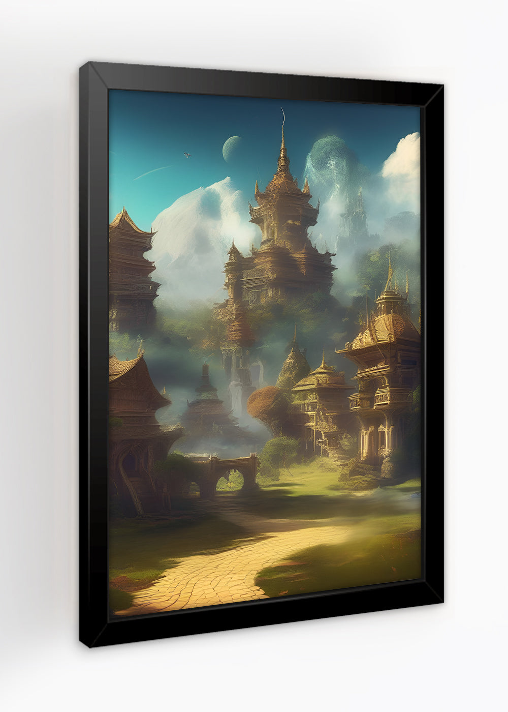 Quadro Decorativo Reino de Vanaheim - Com vidro
