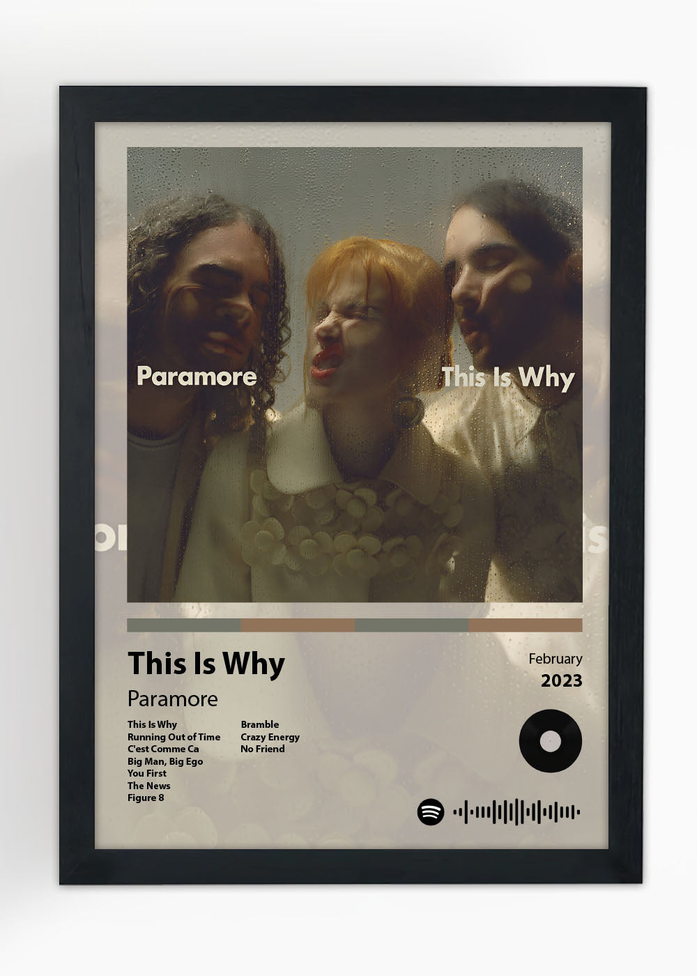 Quadro Decorativo This Is Why - Paramore - Com vidro
