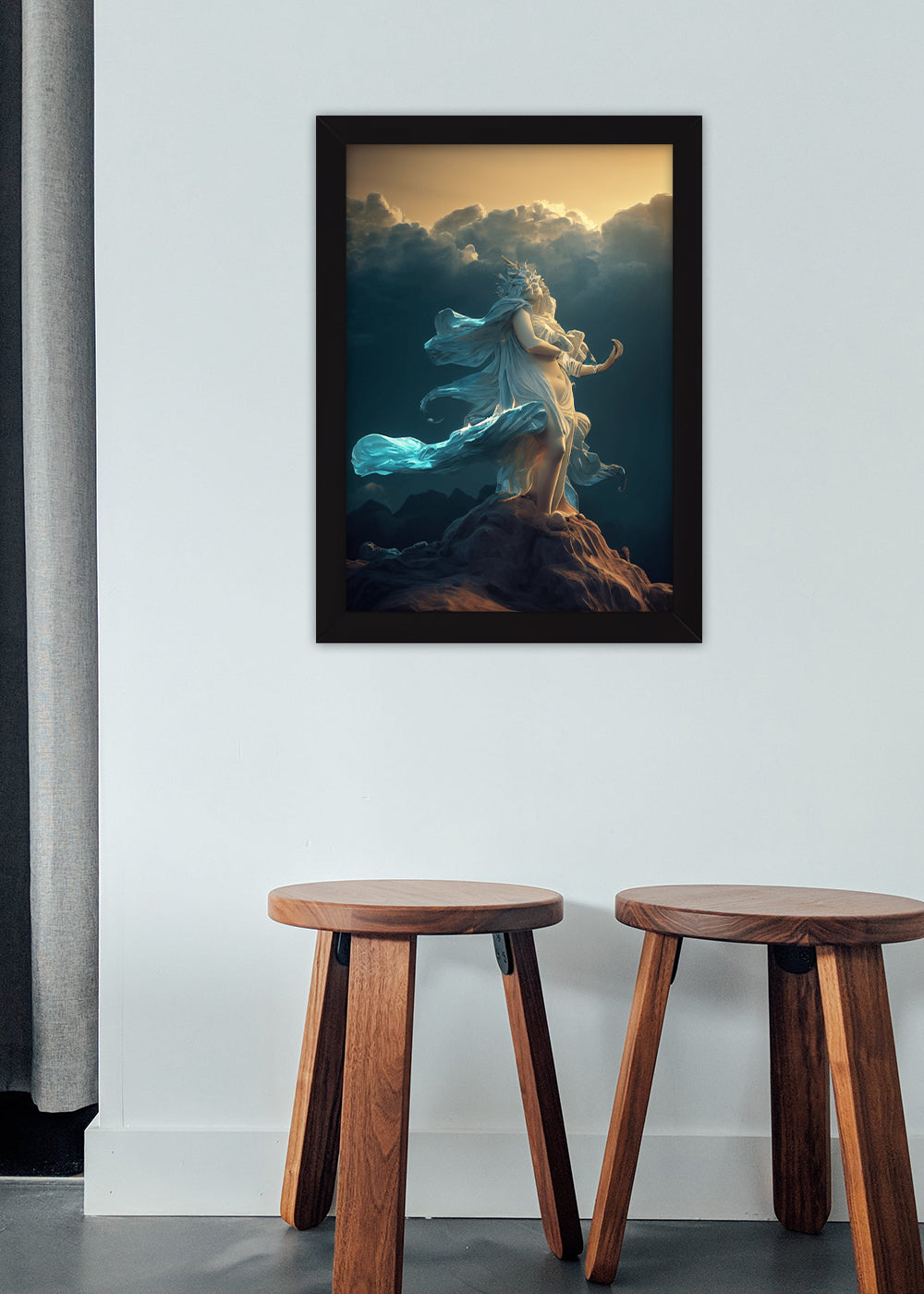 Quadro Decorativo Octane Render - Com vidro