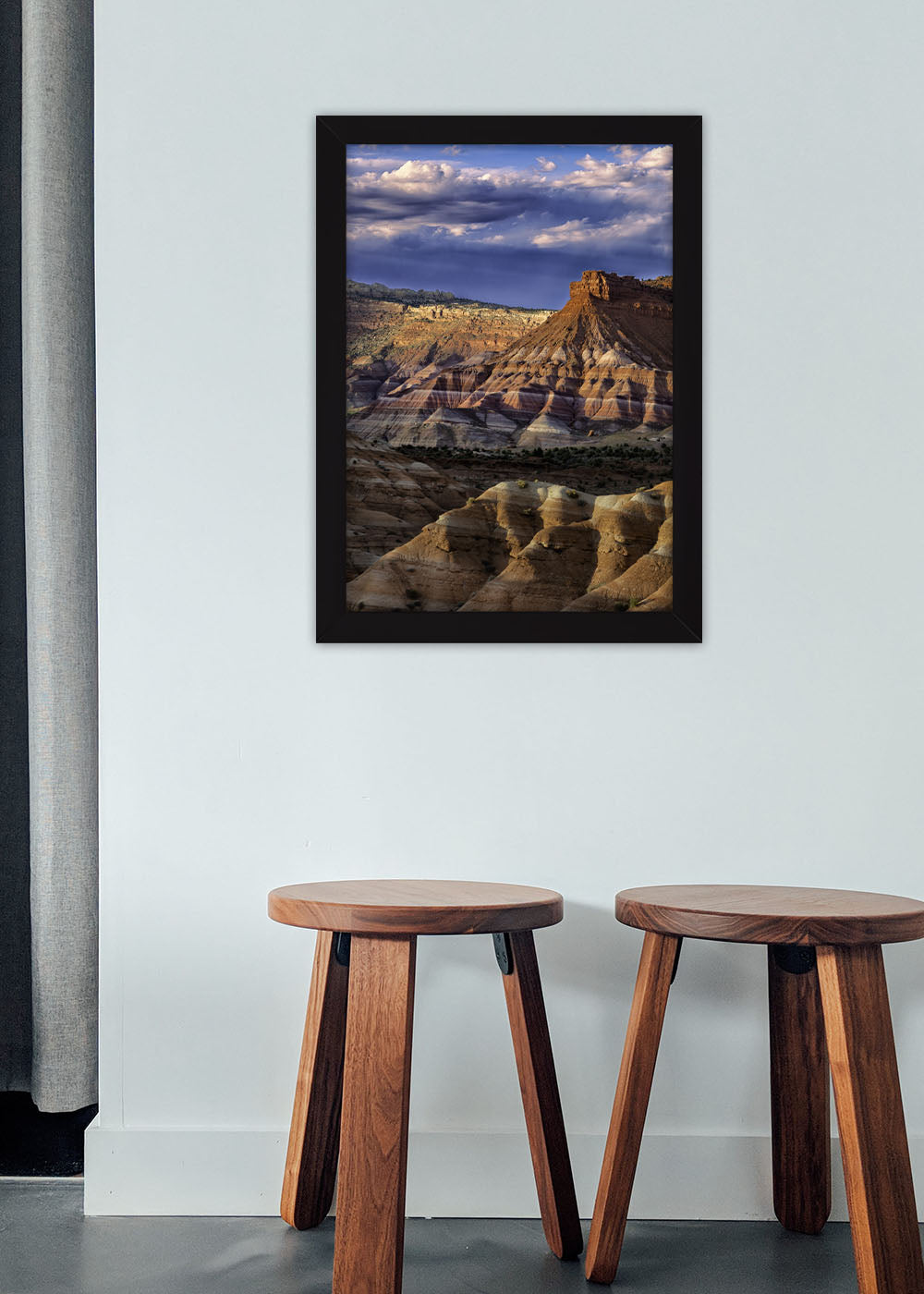 Quadro Decorativo Montanhas da paz - Com vidro