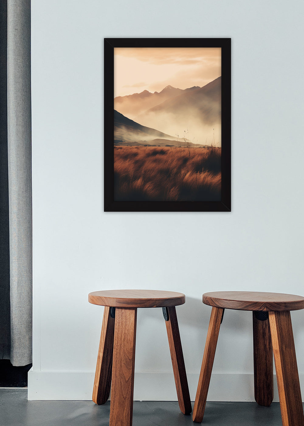 Quadro Decorativo Paisagem mato - Com vidro