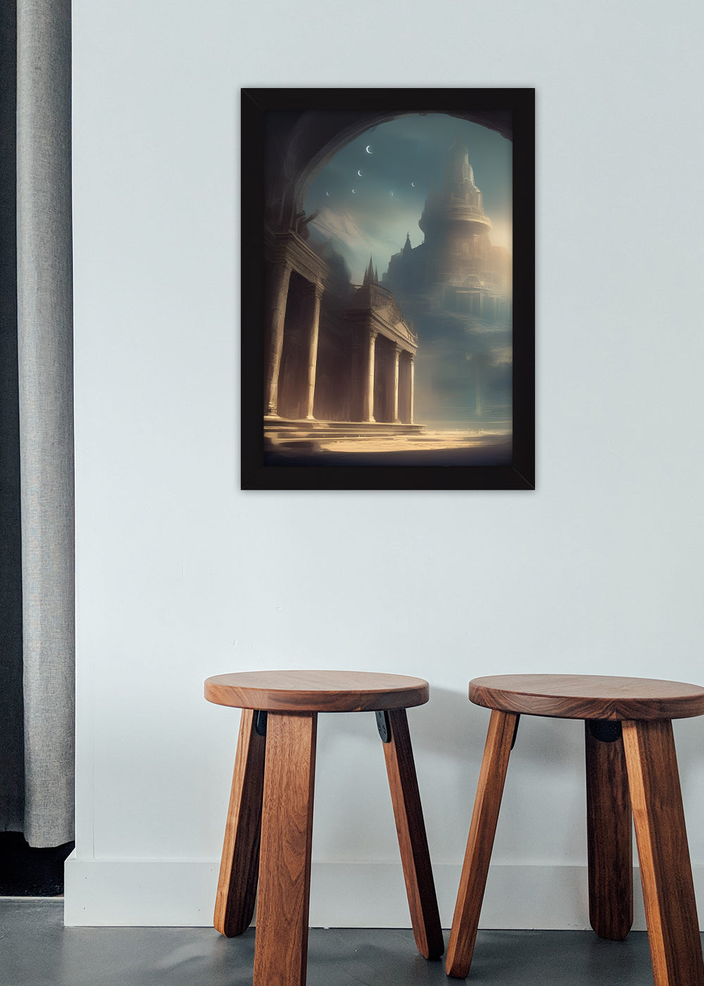 Quadro Decorativo Reino de Niflheim - Com vidro