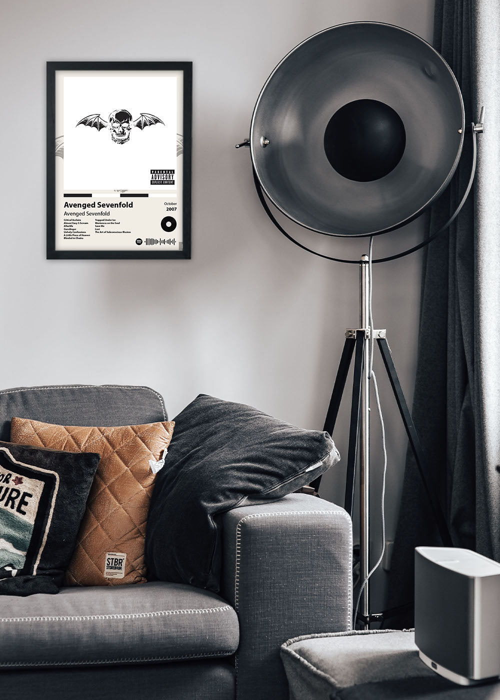 Quadro Decorativo Avenged Sevenfold -Com vidro
