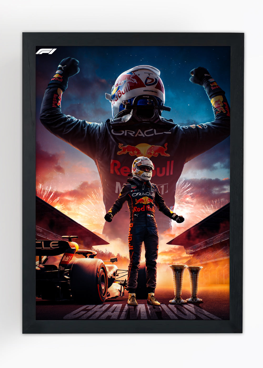 Quadro Max Verstappen - Com vidro