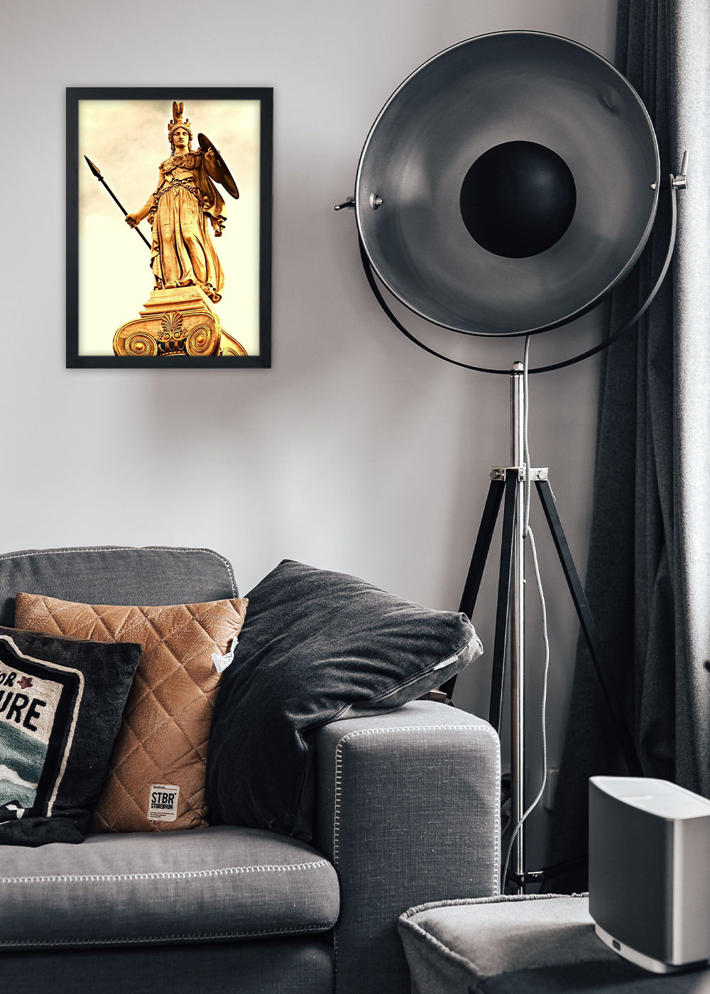 Quadro Atena Filha de Zeus e Métis - Com vidro