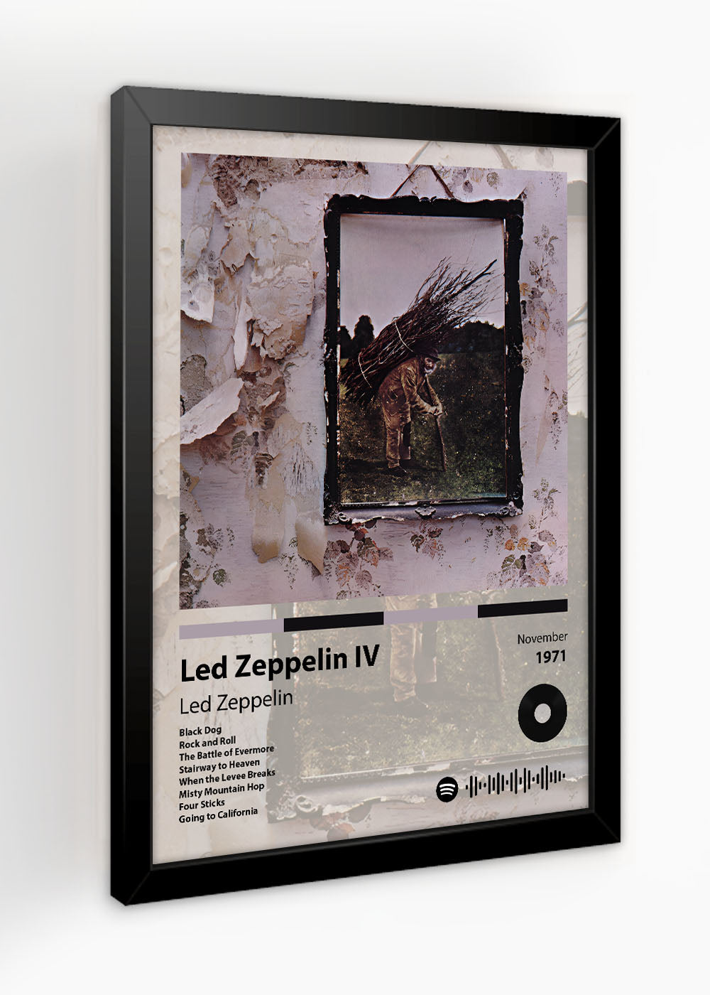 Quadro Decorativo Led Zeppelin IV - Led Zeppelin - Com vidro