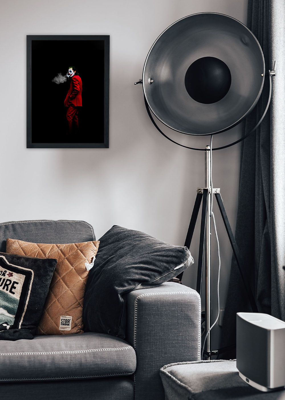 Quadro Decorativo Coringa - DC - Com vidro