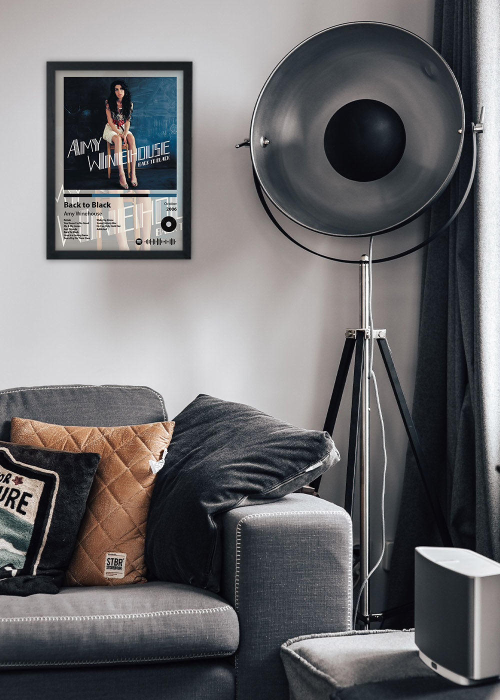 Quadro Decorativo Back To Black - Amy Winehouse