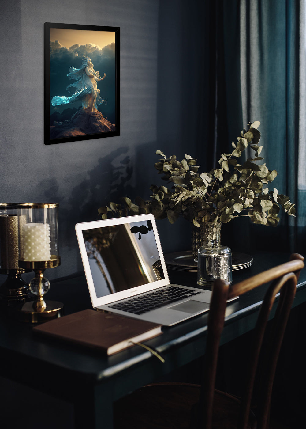 Quadro Decorativo Octane Render - Com vidro
