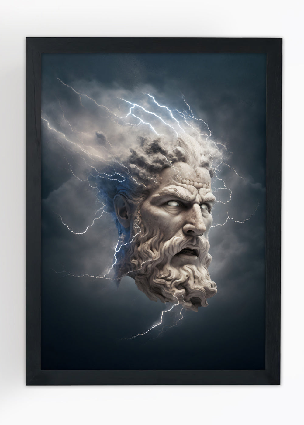 Quadro Decorativo Zeus o filho mais novo de... - Com vidro