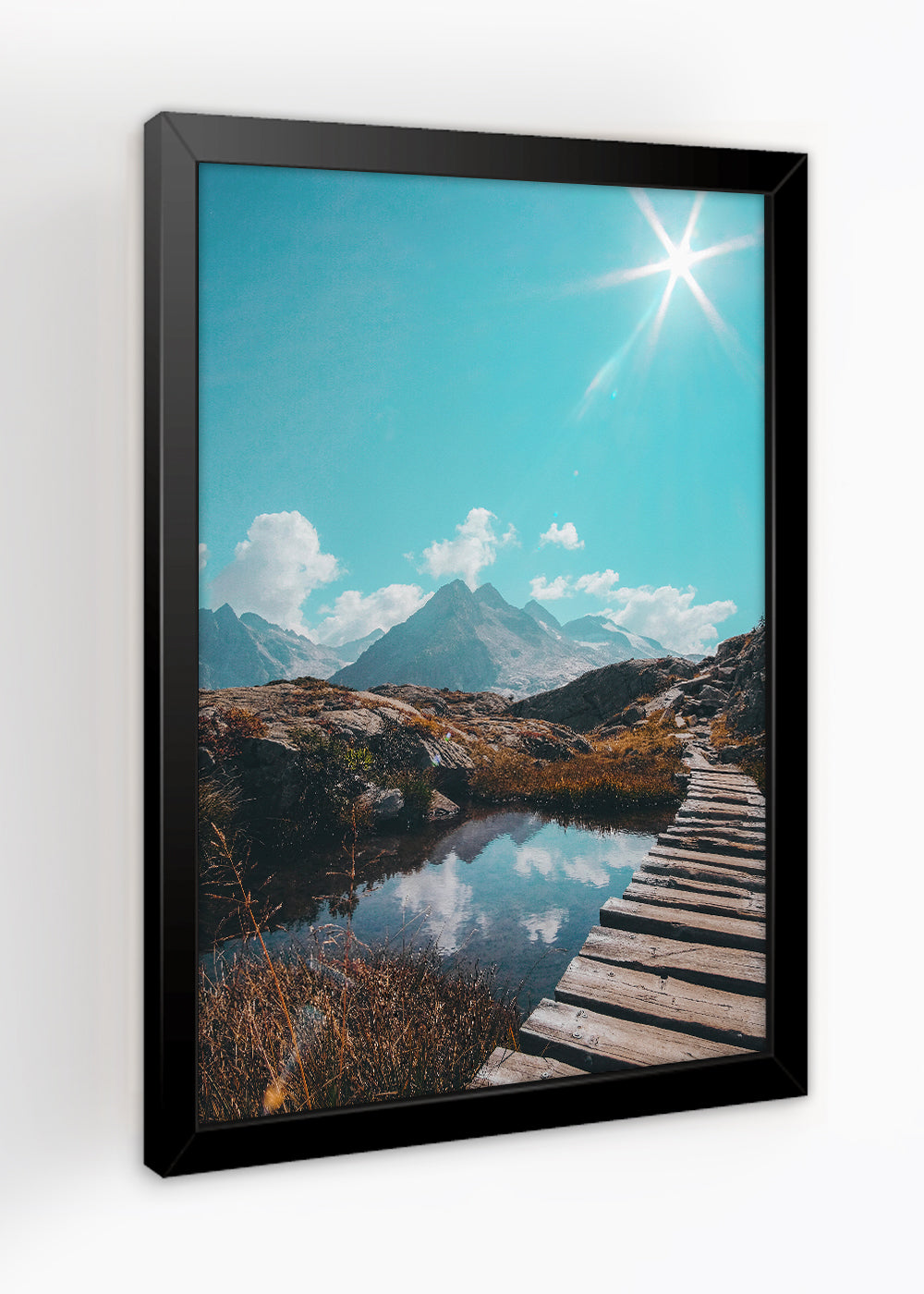 Quadro Decorativo A ponte para paz - Com vidro
