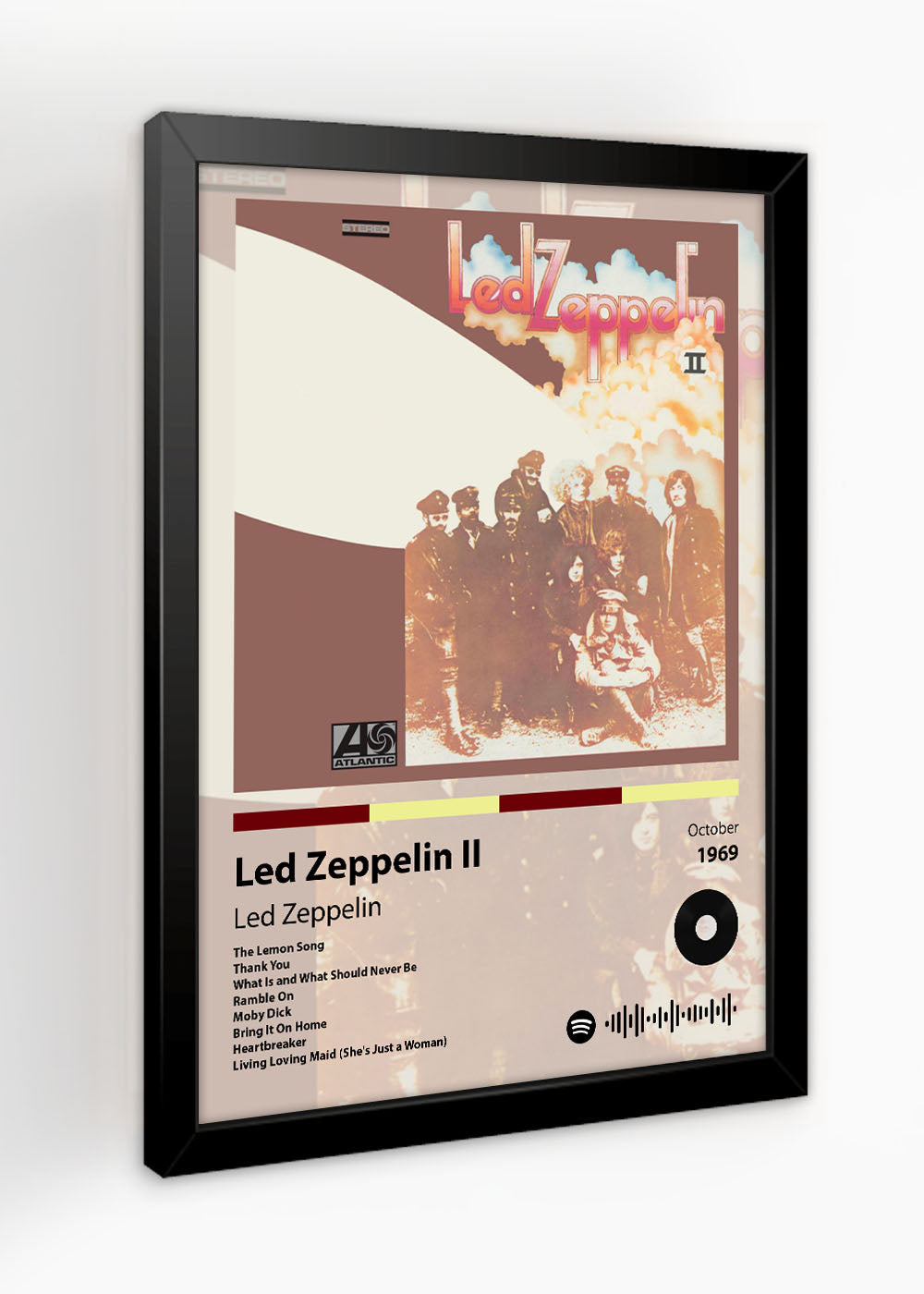 Quadro Led Zeppelin II - Led Zeppelin - Com vidro
