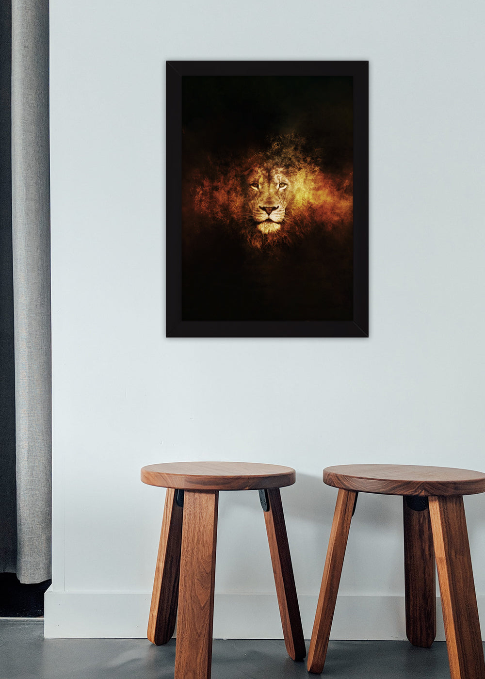 Quadro Decorativo A chamas do Rei - Com vidro