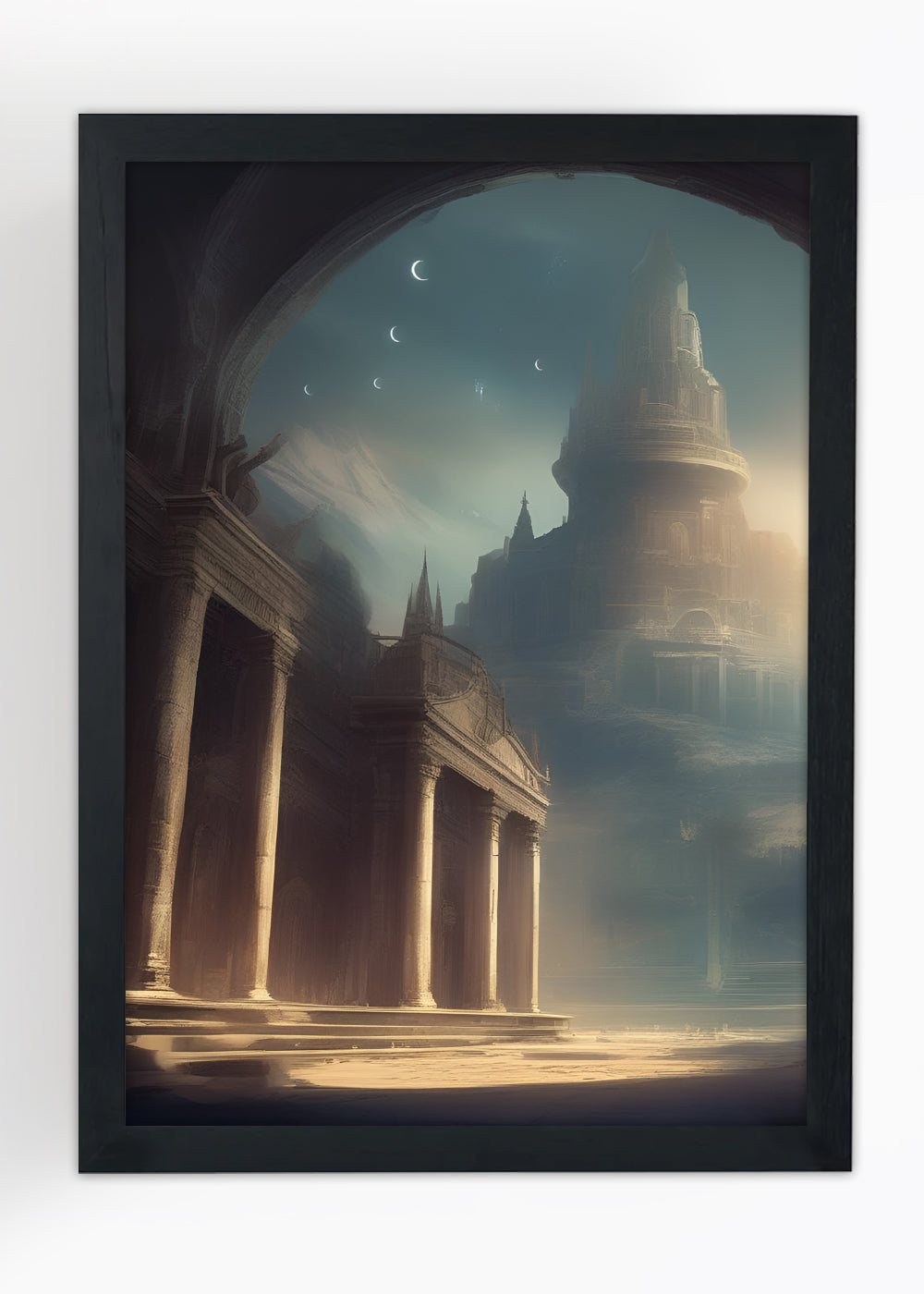 Quadro Decorativo Reino de Niflheim - Com vidro