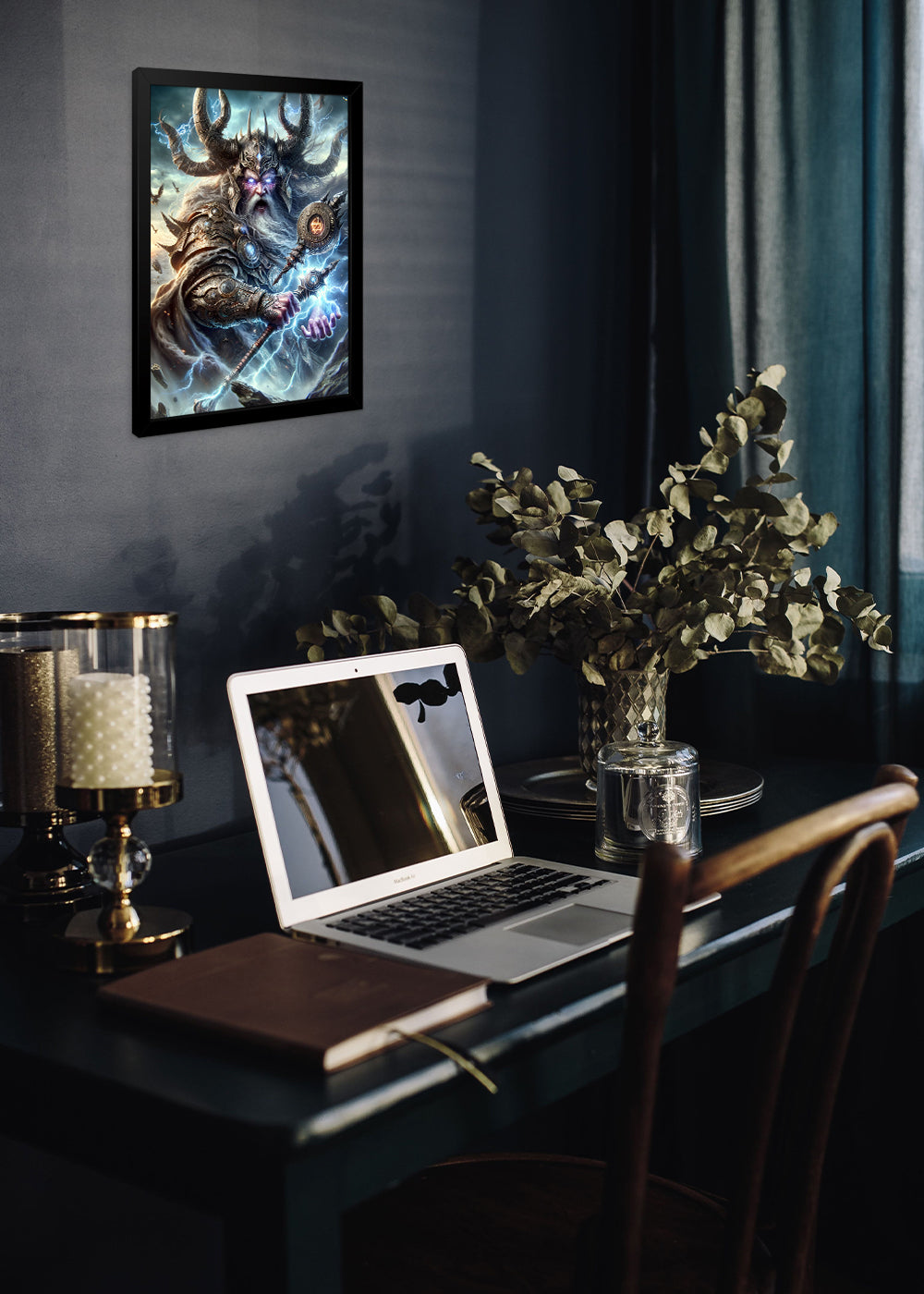 Quadro Zeus em sua transformação poderosa - Com vidro