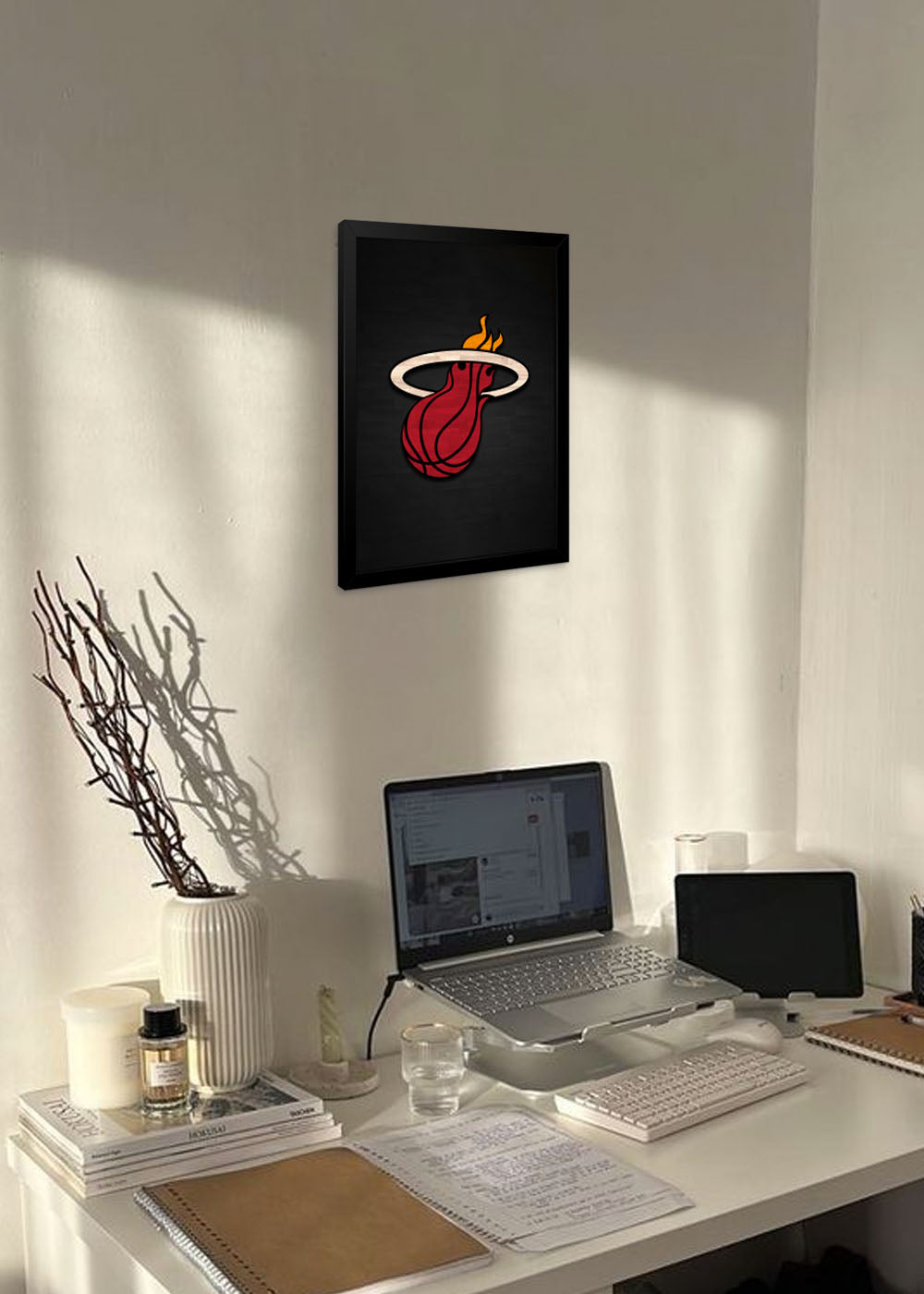 Quadro Time Miami Heat - Com vidro