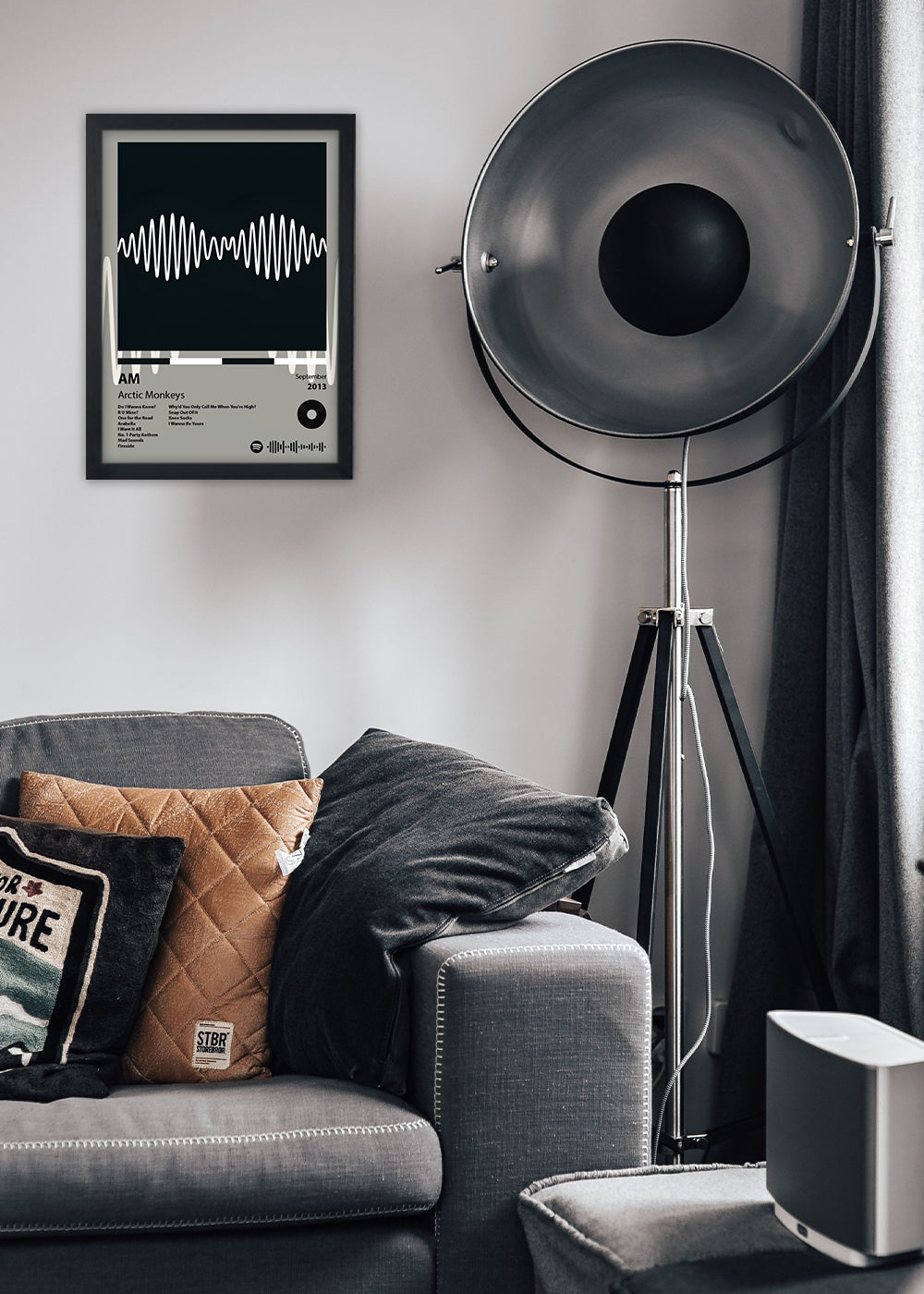 Quadro Decorativo AM - Arctic Monkeys - Com vidro
