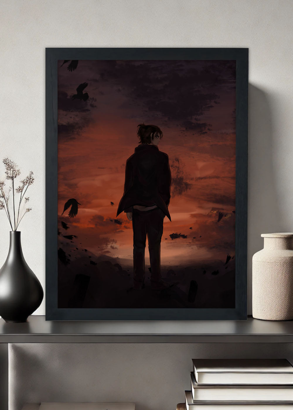 Quadro Decorativo Attack on Titan Eren Com vidro – Spark Loja