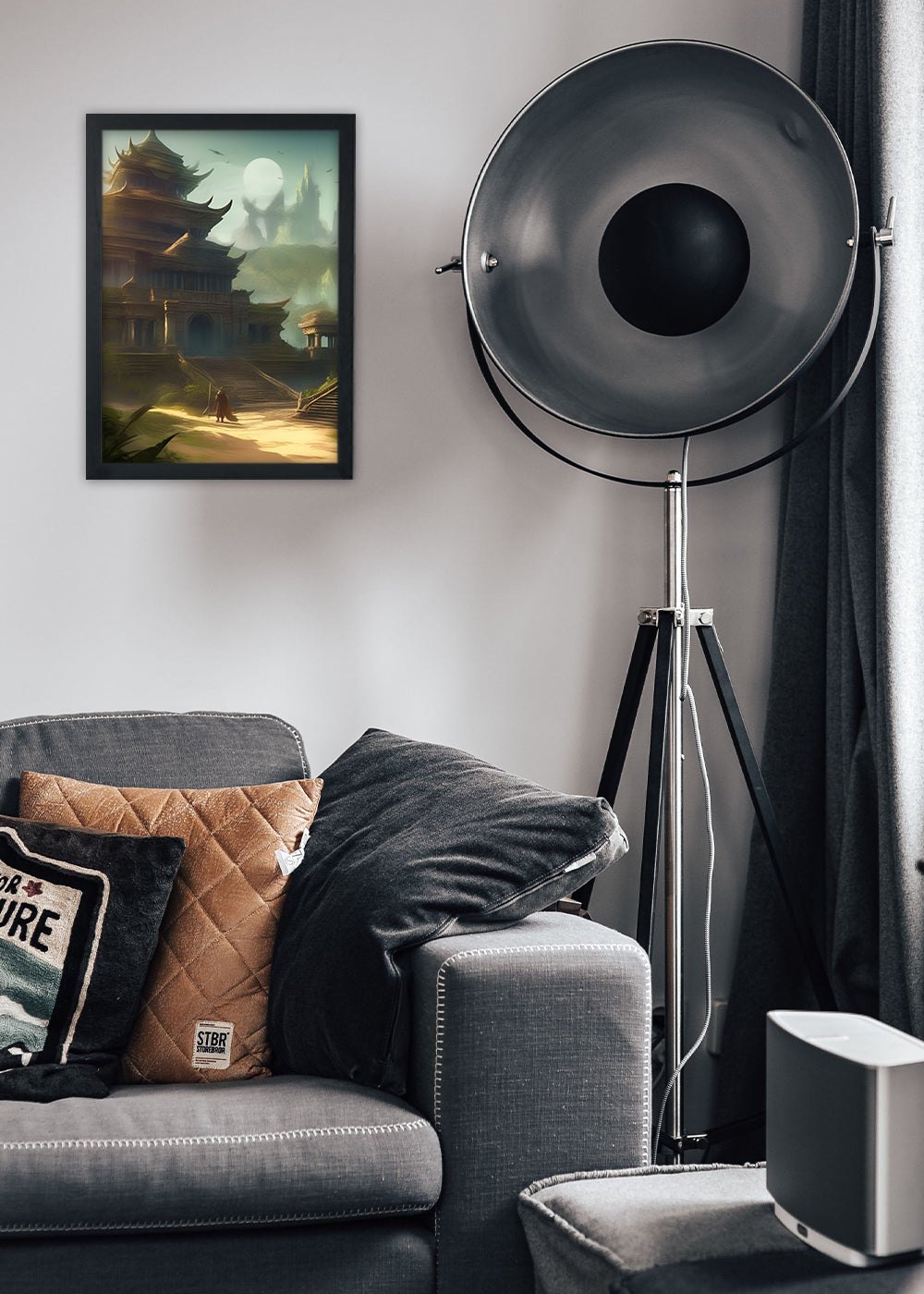 Quadro Decorativo O Reino de Vanaheim - Com vidro