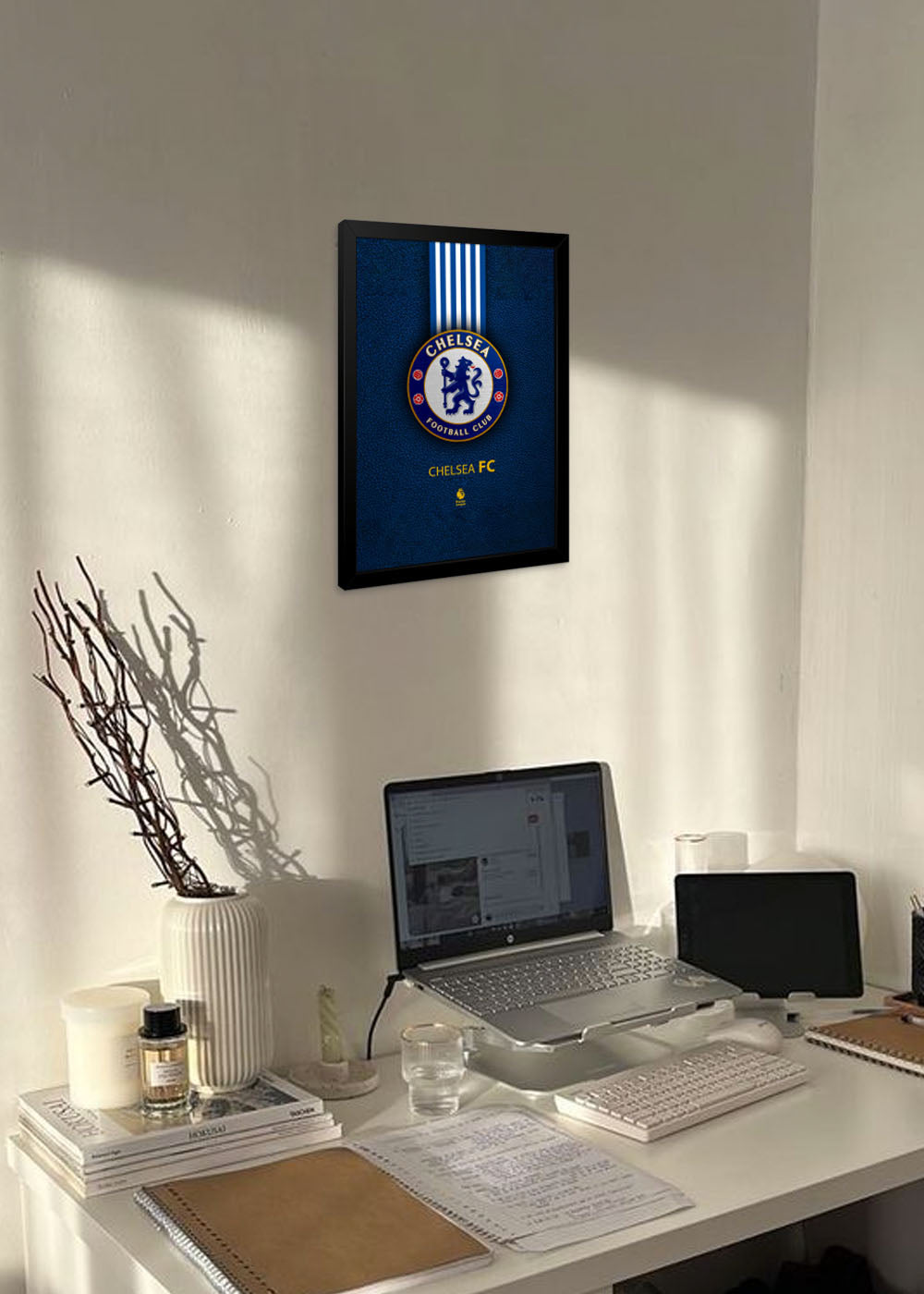 Quadro Medalha do Chelsea - Com vidro