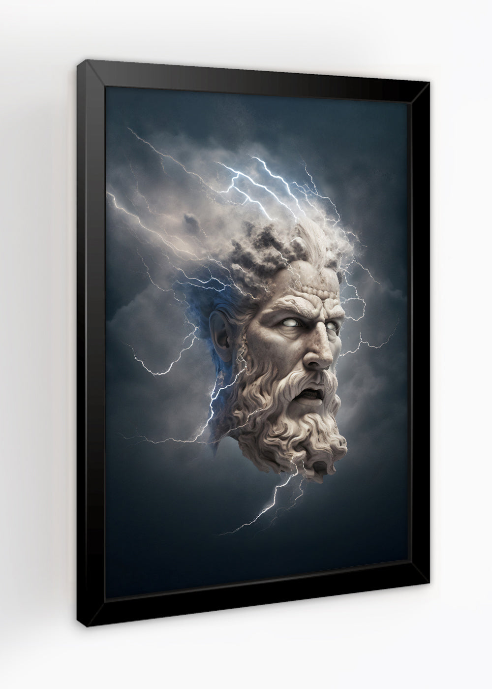 Quadro Decorativo Zeus o filho mais novo de... - Com vidro