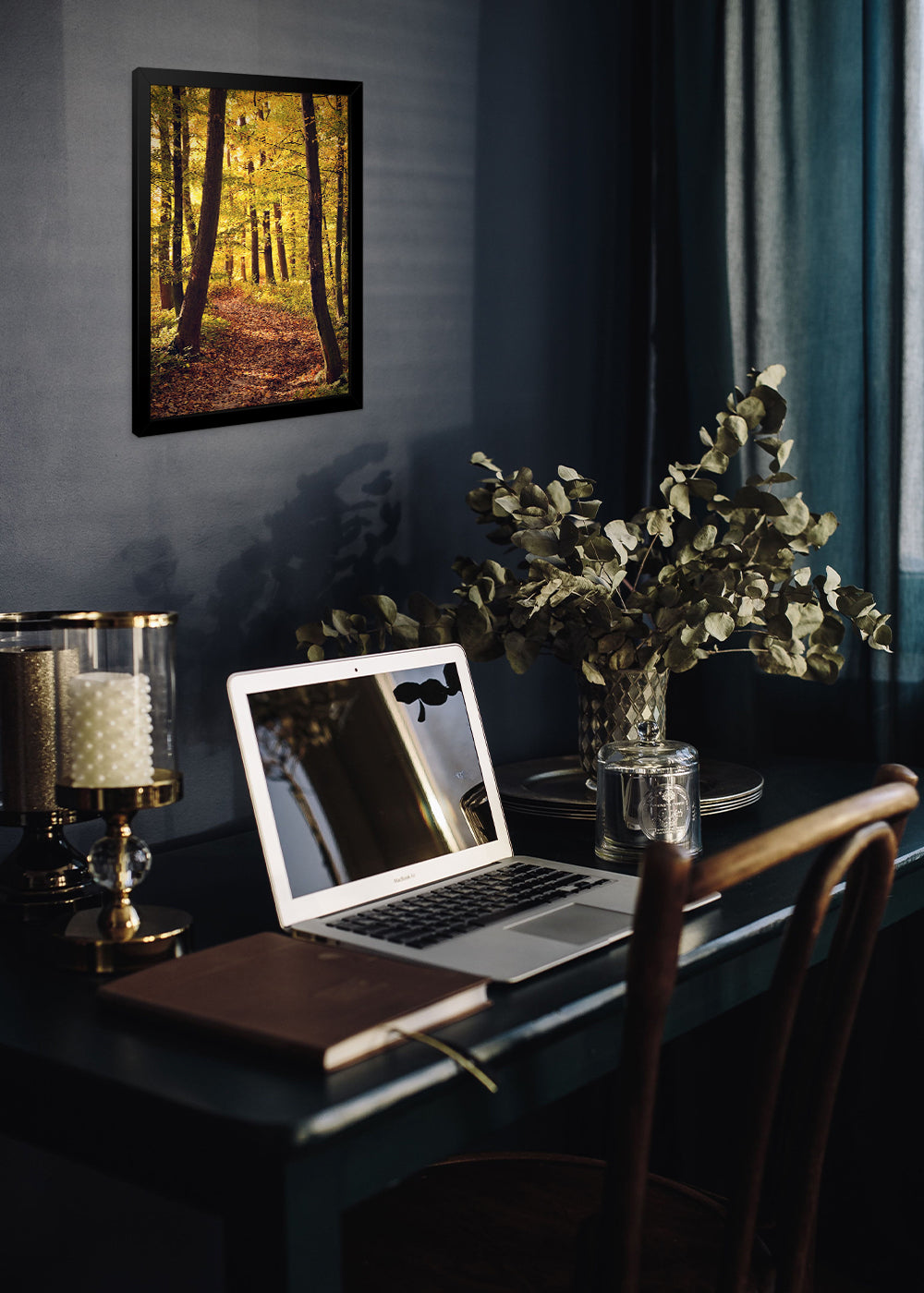 Quadro Decorativo Paisagem florestal - Com vidro