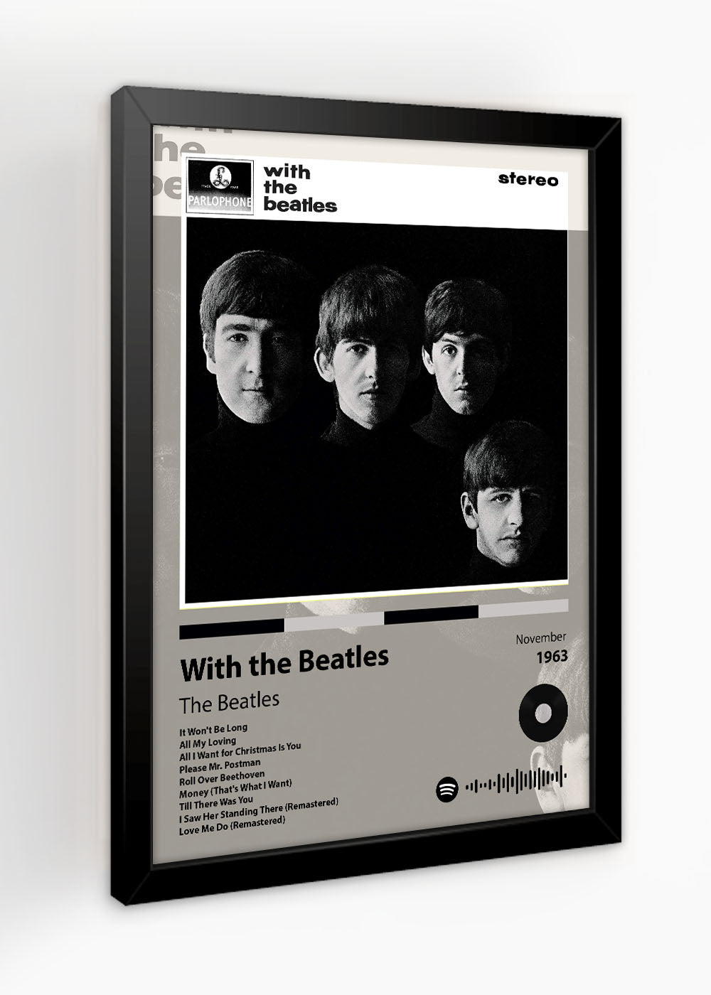 Quadro With the Beatles - The Beatles - Com vidro