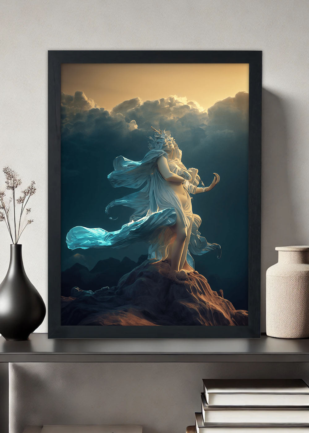 Quadro Decorativo Octane Render - Com vidro