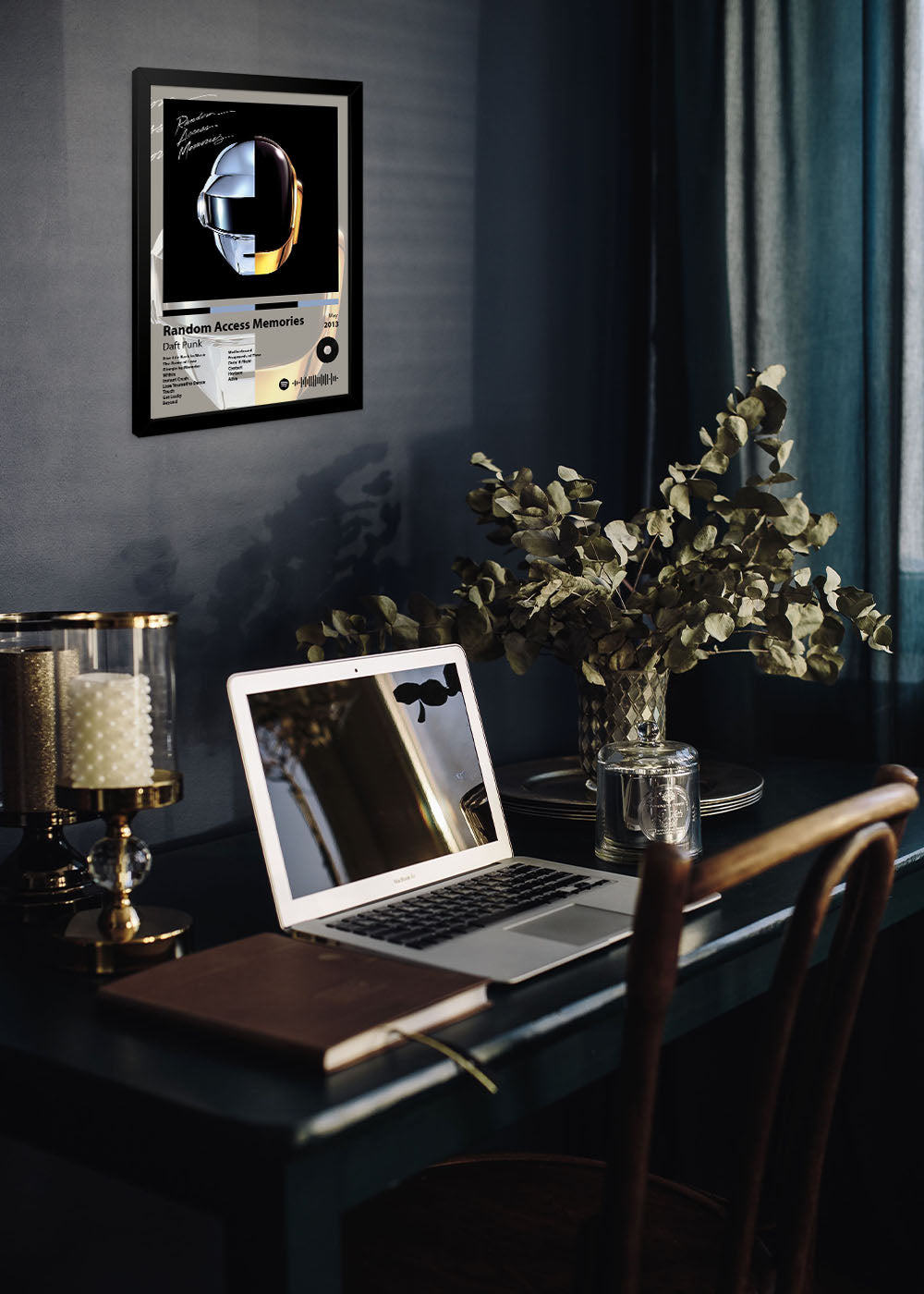 Quadro Decorativo Random Access... Daft Punk - Com vidro